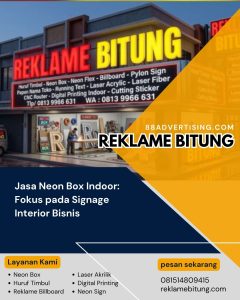 Jasa Neon Box Indoor: Fokus pada Signage Interior Bisnis